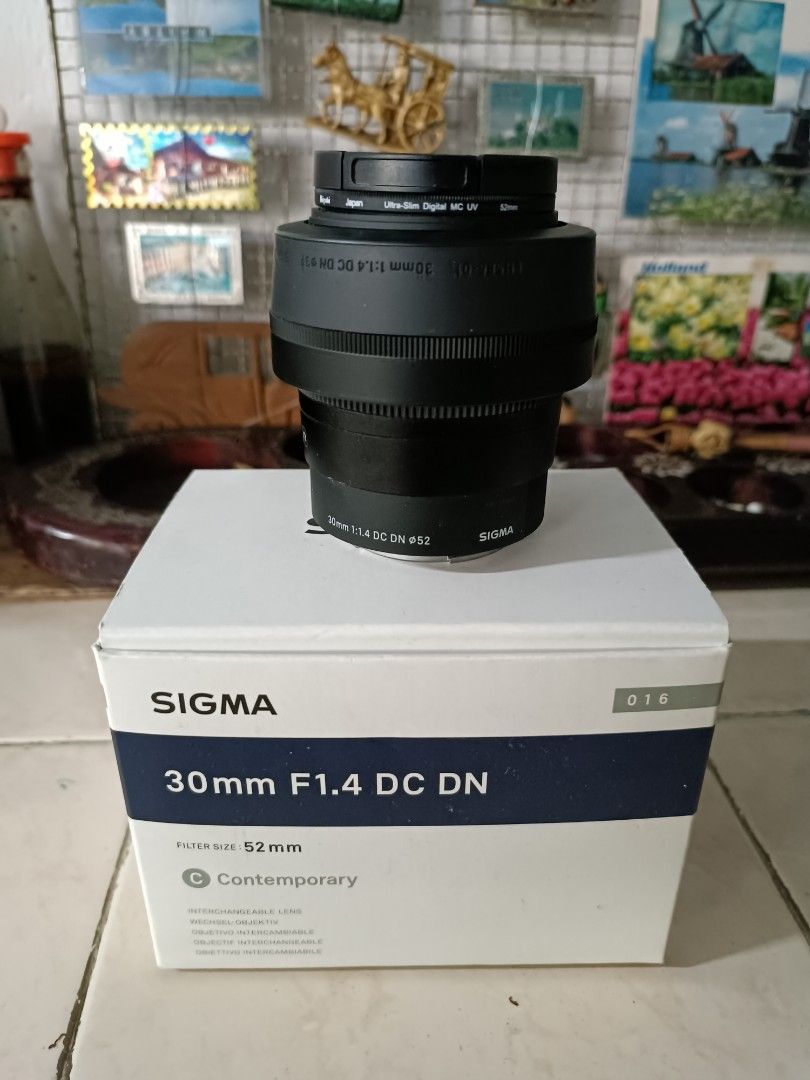 Sigma 30mm F/1.4 DC DN Contemporary Lens For Sony E Mount, Photography,  Cameras on Carousell