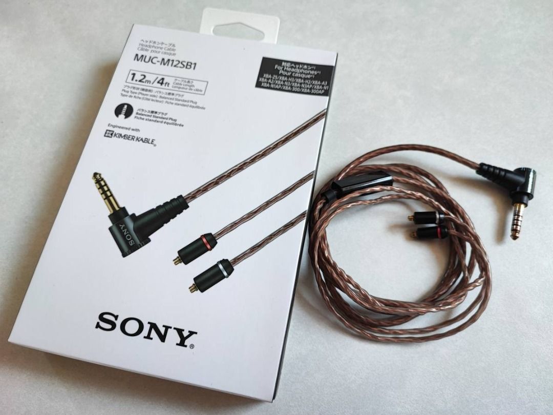 SONY M12SB1 4.4mm 金寶線升級線, 音響器材, 可攜式音響設備- Carousell