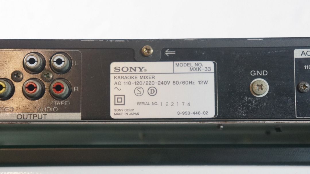Sony MXK Karaoke Mic Mixer, Audio, Other Audio Equipment on