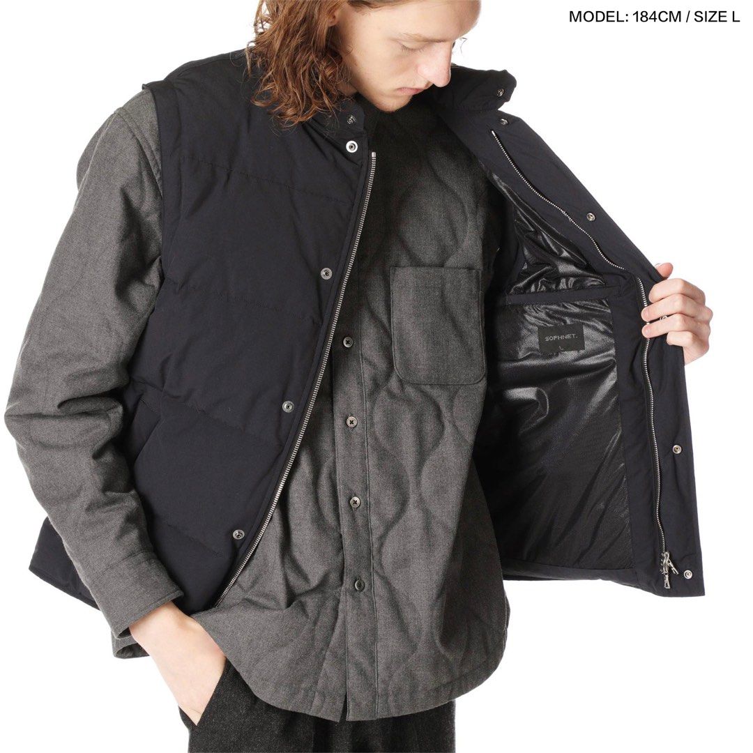 Soph net mountain down vest jacket, 男裝, 外套及戶外衣服- Carousell