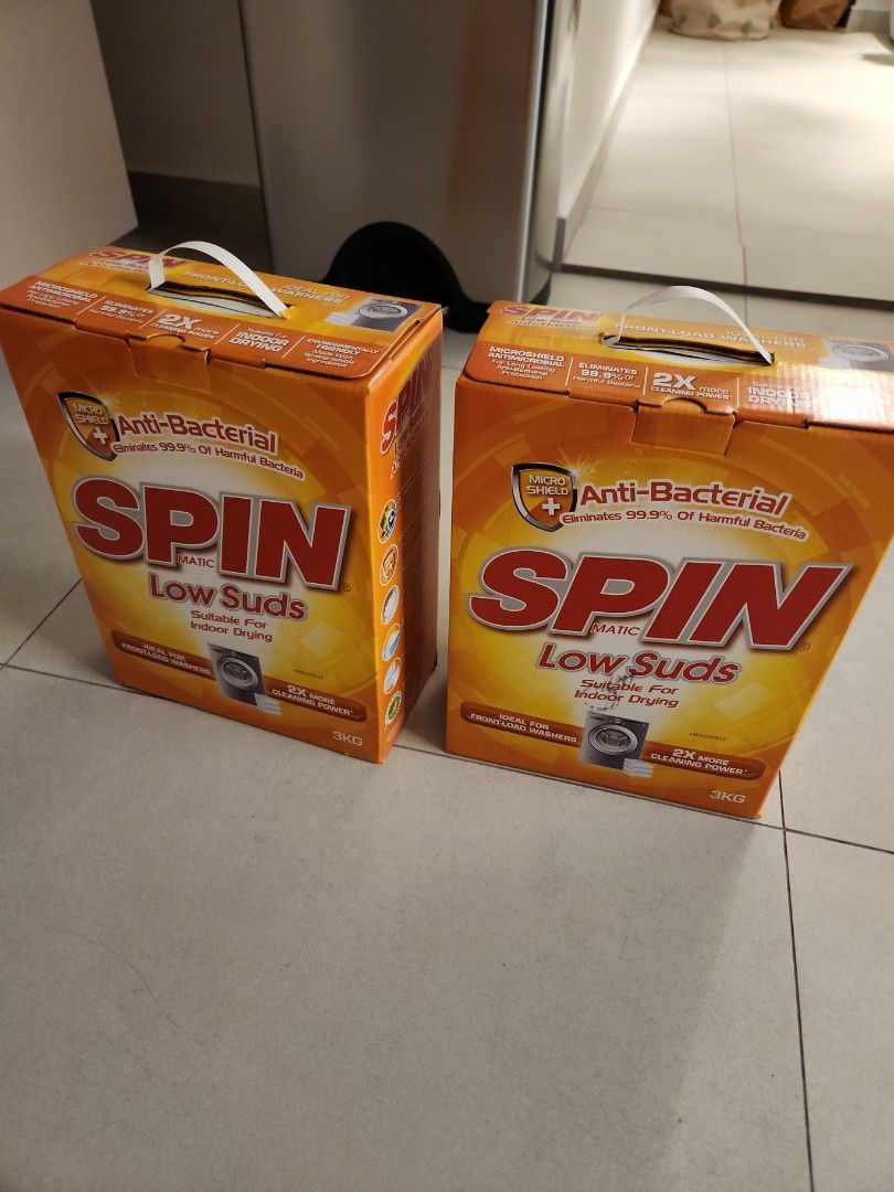Spin detergent powder, Furniture & Home Living, Cleaning & Homecare