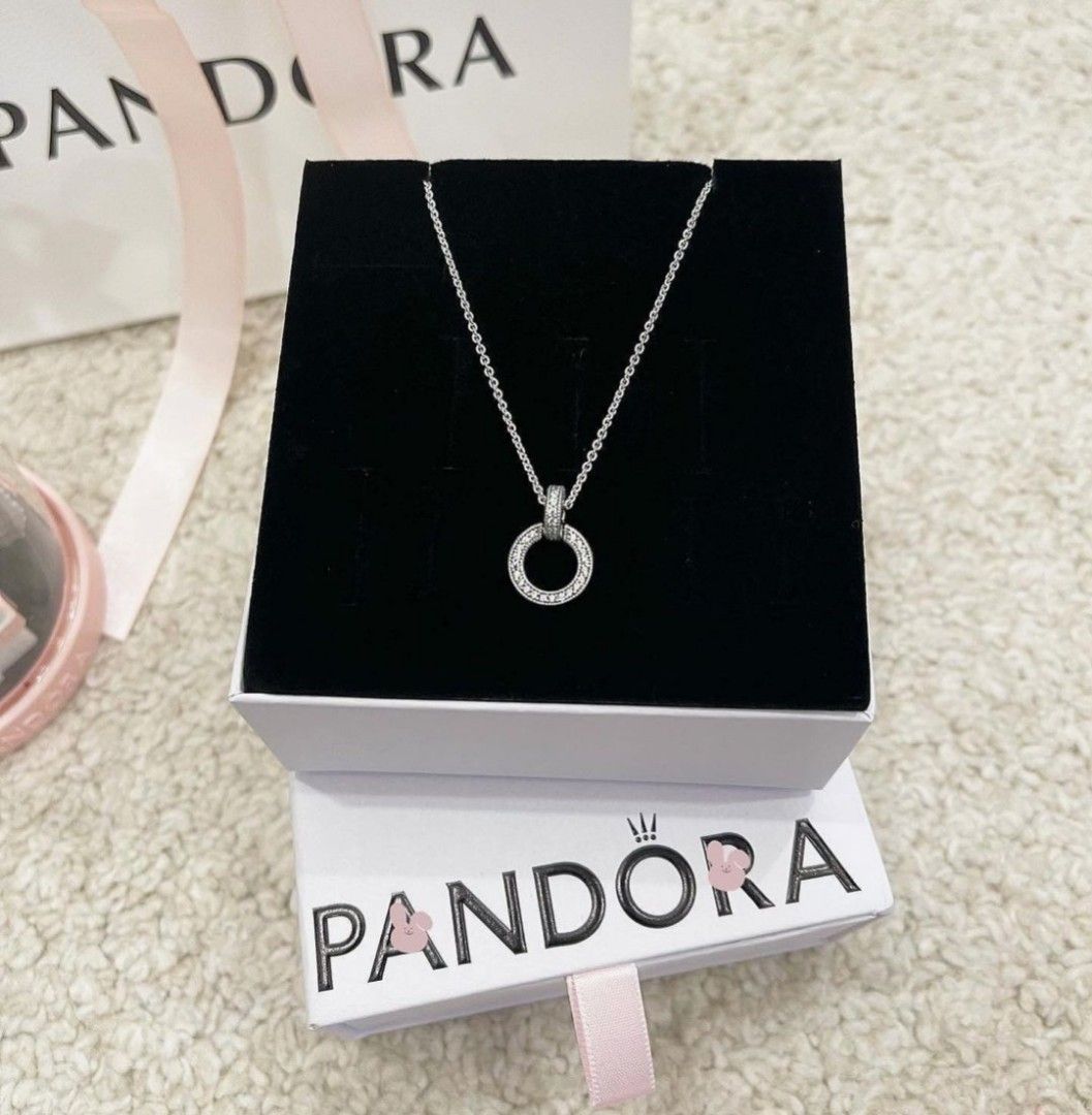 Pandora double circle necklace cheap
