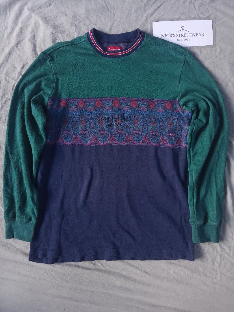 Supreme paisley long sleeve outlet