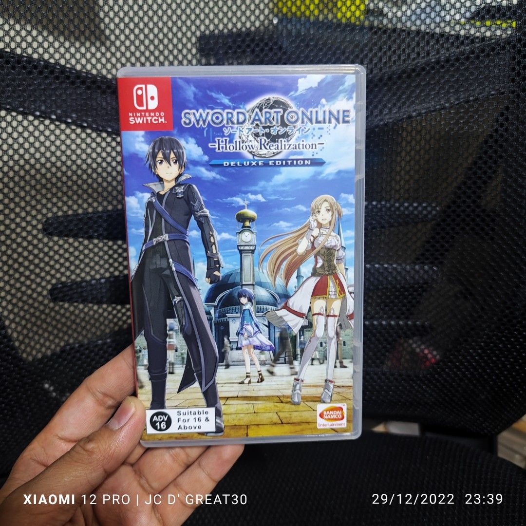 Sword art online hollow realization switch game, Video Gaming, Video Games, Nintendo on Carousell