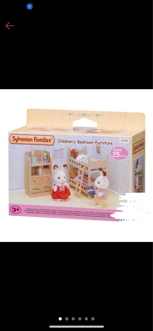 Sylvanian childrens bedroom shop furniture