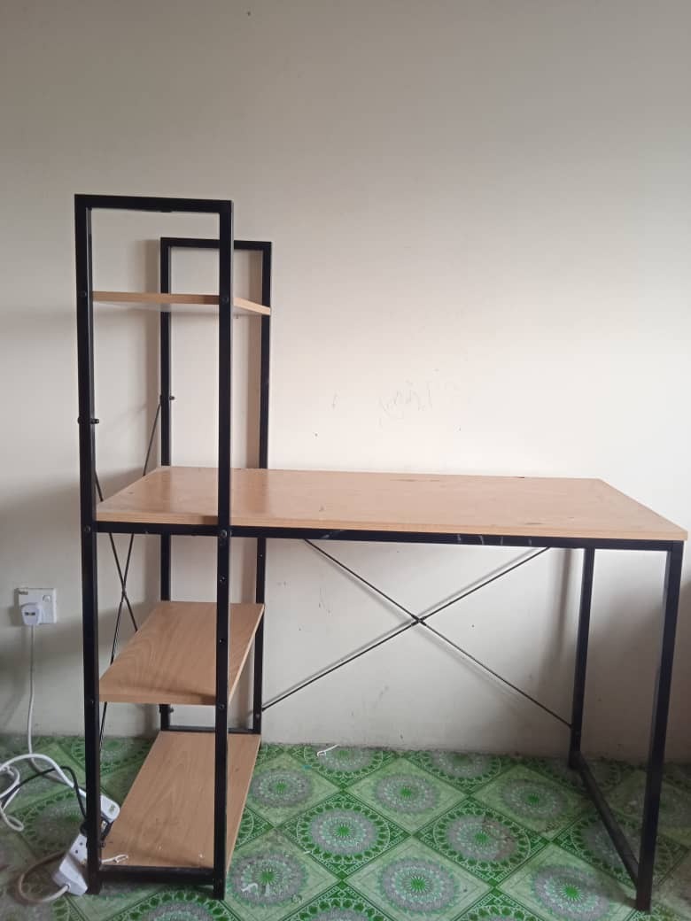 Table with rack, Furniture & Home Living, Furniture, Shelves, & Racks on Carousell