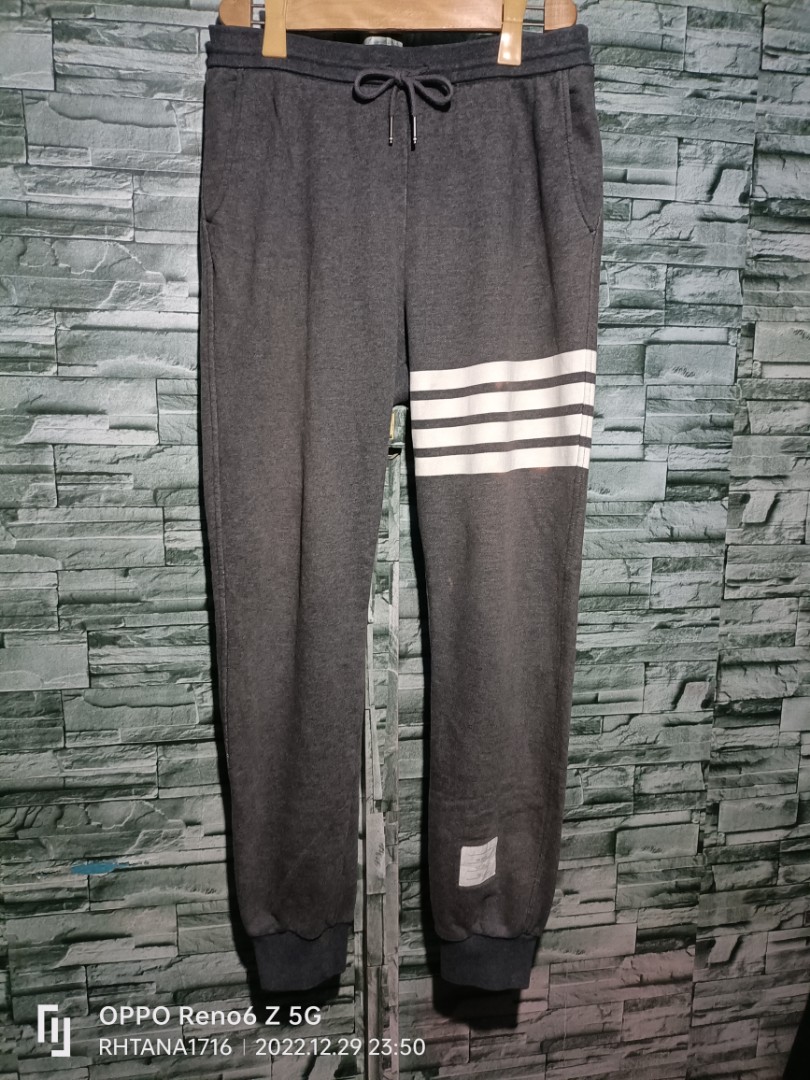 THOM BROWNE ACID GRAY COLOR, Men's Fashion, Bottoms, Joggers on Carousell