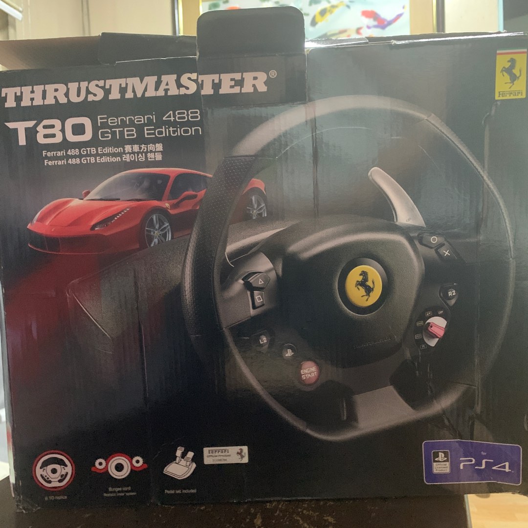Thrustmaster T80 Racing Wheel, Video Gaming, Gaming Accessories ...