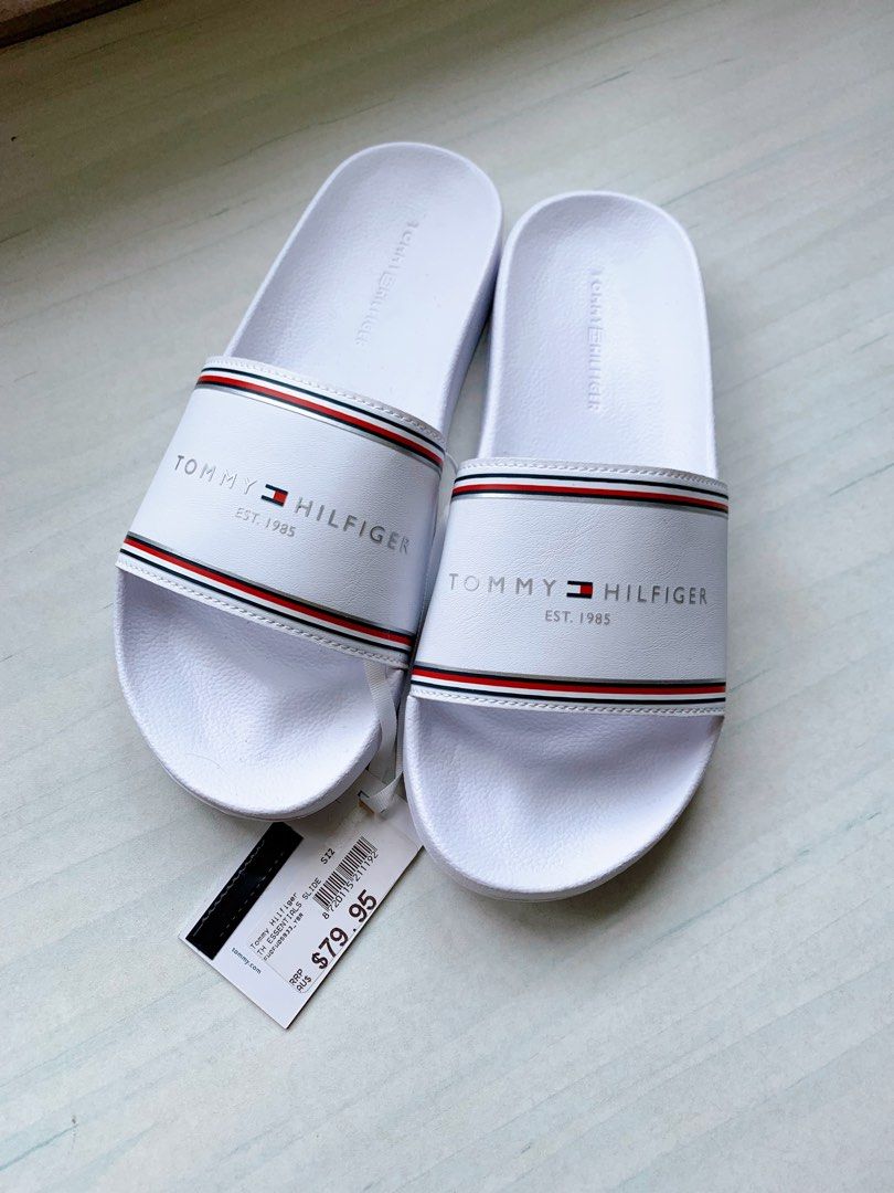 tommy hilfiger black slides