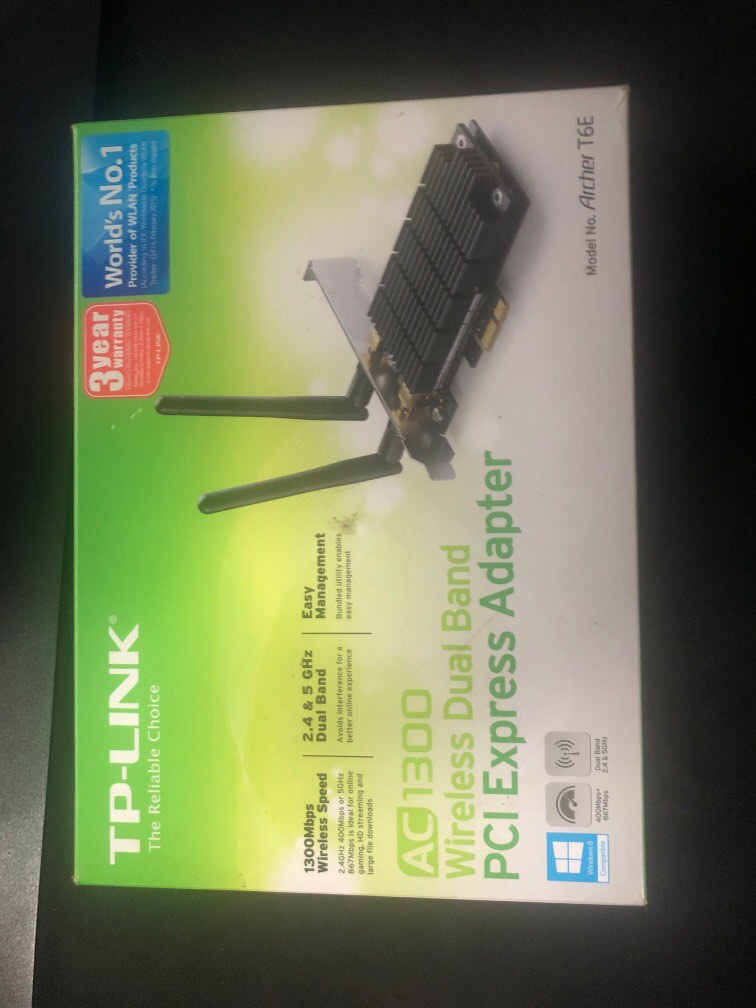 Tplink archer T6 ac1300, Computers & Tech, Parts & Accessories ...