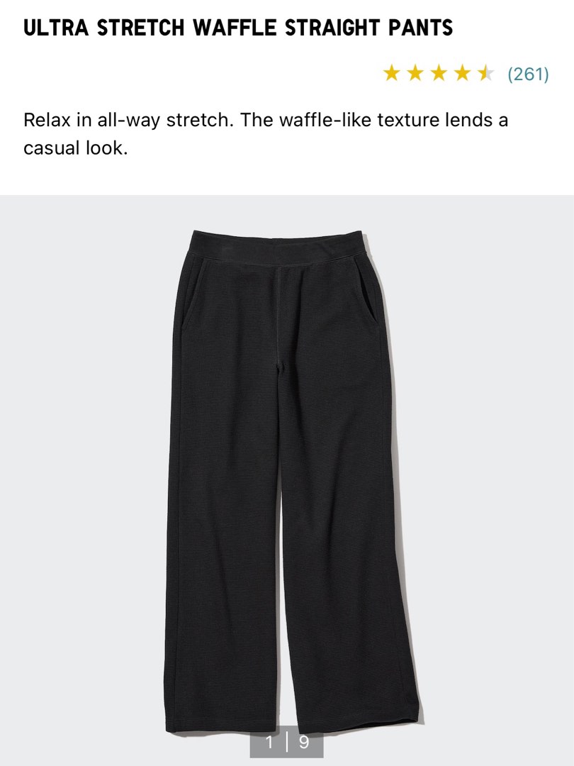 Ultra Stretch Waffle Straight Pants
