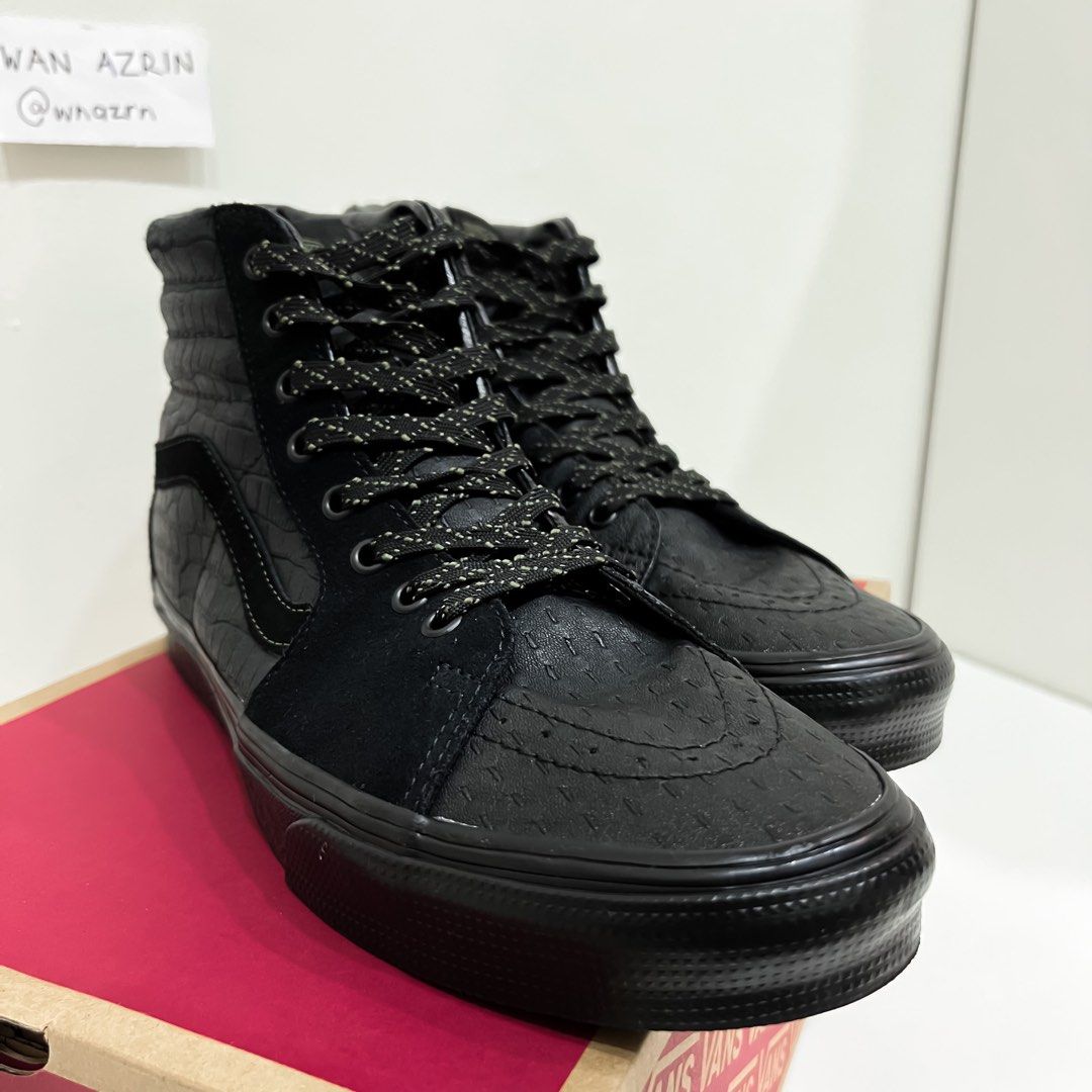 Blackout vans sales high tops