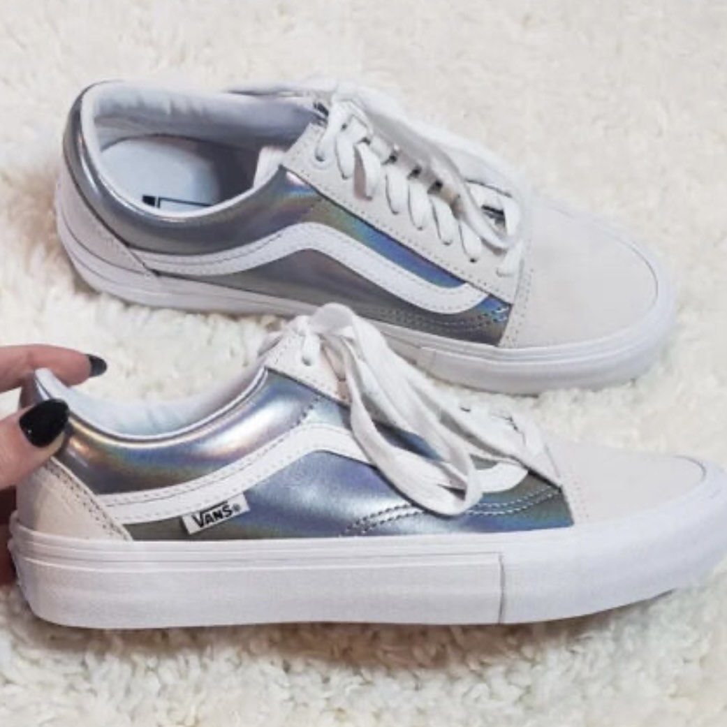 White vans old skool pro on sale