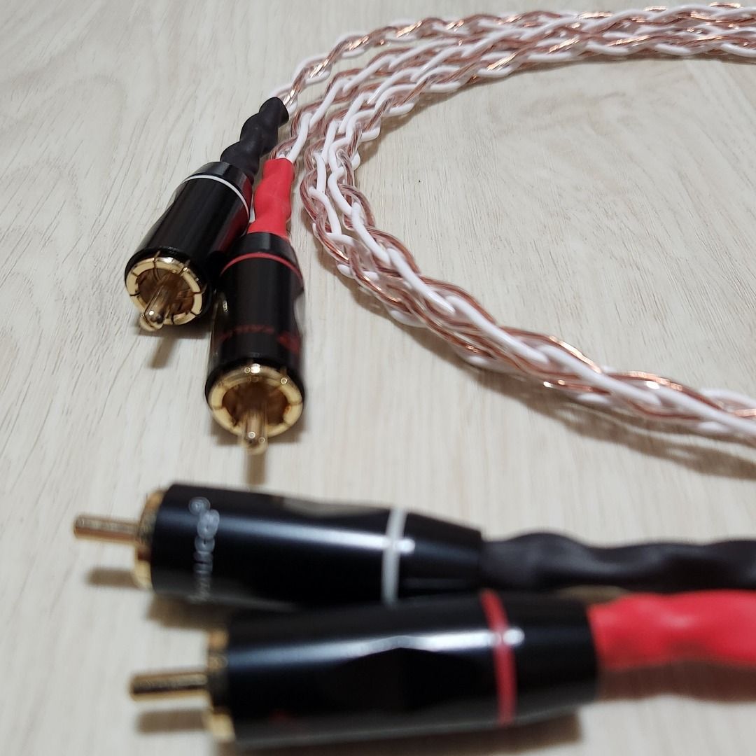 Varystrand 4Core RCA Interconnect Braided Cable for Amplifier, Preamp