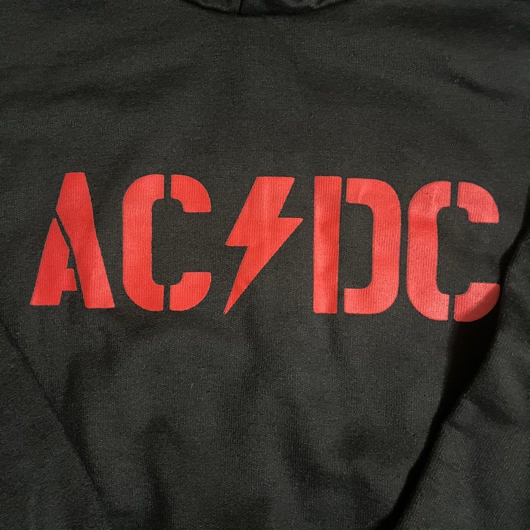Vintage AC/DC Hoodie, Men's Fashion, Tops & Sets, Hoodies on Carousell