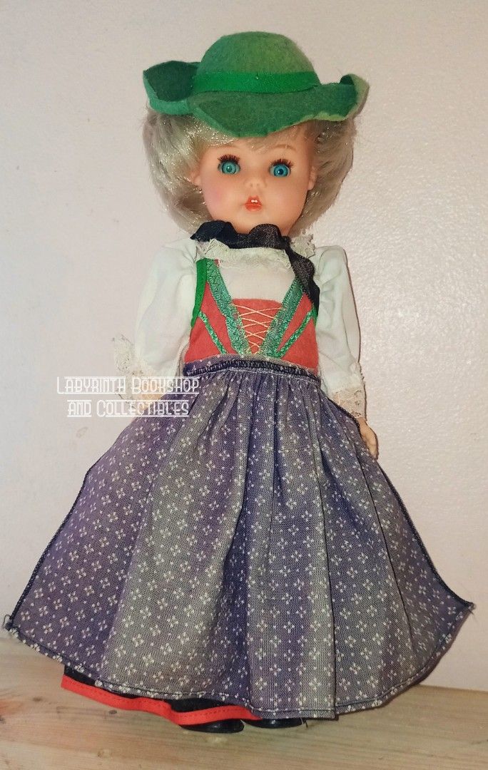 Vintage Doll 1970 Czech Doll ( open mouth with teeth ) Doll With Teeth 1970s Doll 70s Doll