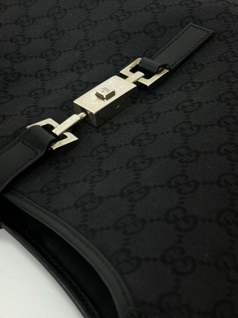 Black Gucci GG Canvas Jackie Belt Bag – Designer Revival