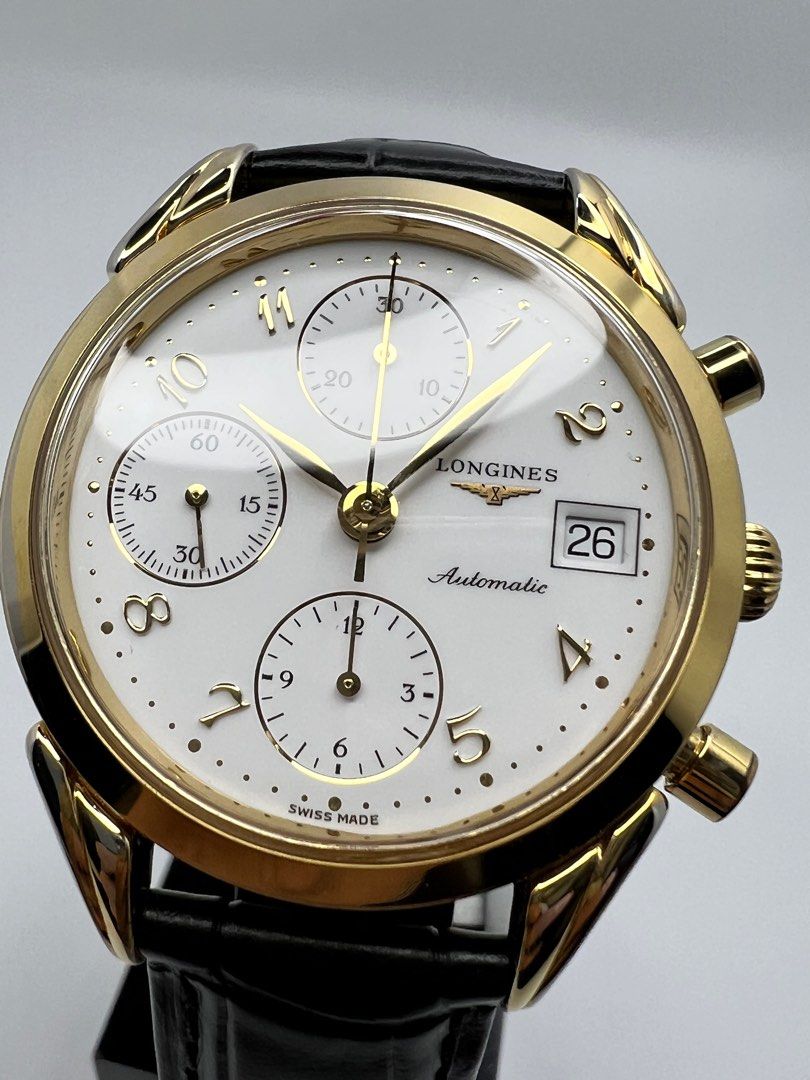 Vintage Longines L4.642.2 Chronograph Valjoux 7750 Gold Plated
