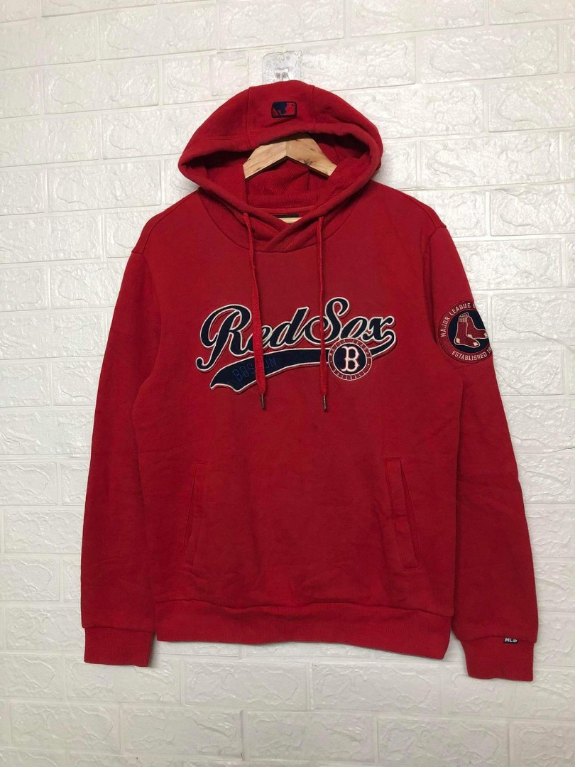 Vintage MLB Red Sox Hoodie, Men's Fashion, Coats, Jackets and