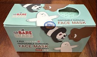 We Bare Bears Adult Face Masks