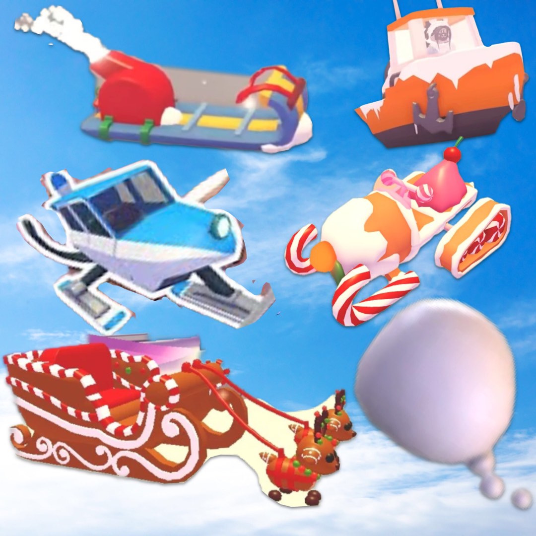Winter Vehicle : ice Plane /Icebreaker Ship /Giant Snowball /Candy