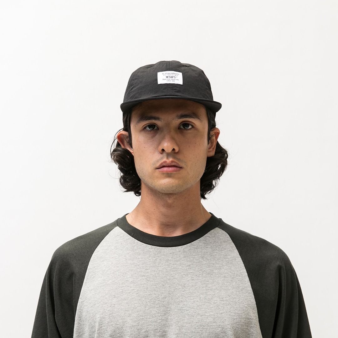 WTAPS 22SS T-6H 01 / CAP / NYLON. TUSSAH - 221HCDT-HT06 - BLACK