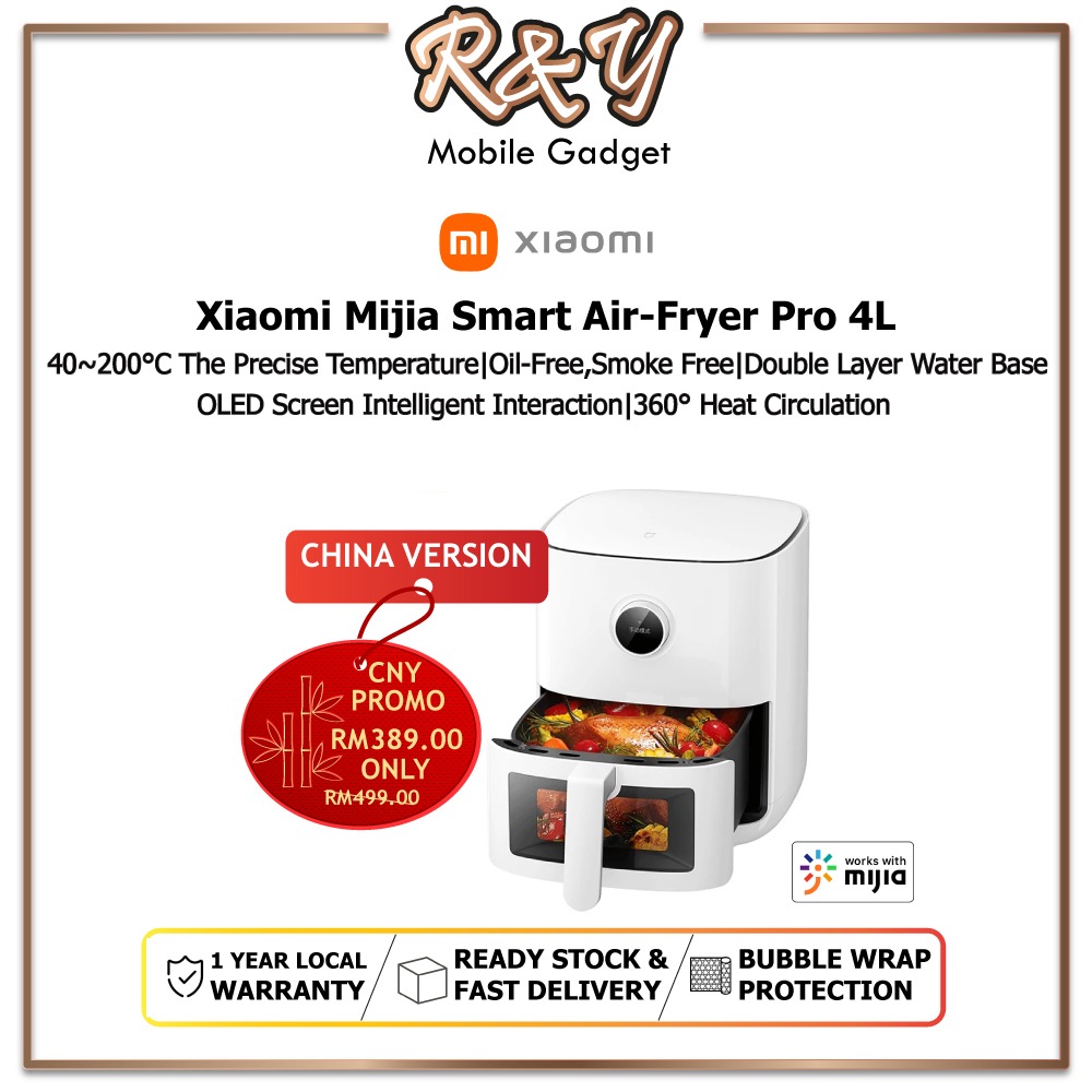 Buy Xiaomi Oil-Free Air Fryer - Mi Smart Air Fryer Pro 4L