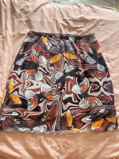 Y2k butterfly mini skirt ruffle