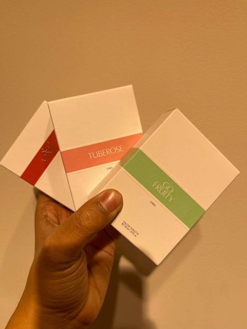 ZARA PERFUME 30Ml (Category: Fragrance & Deodorants) located in Manila. Submitted by laropa_filipinas (Listing ID 1206240198, Image 2). Description: Zara Perfume Authentic 30ML 795 each Red Vanilla Apple Juice Tuberose Femme Go Fruity Wonder Rose Orchid.