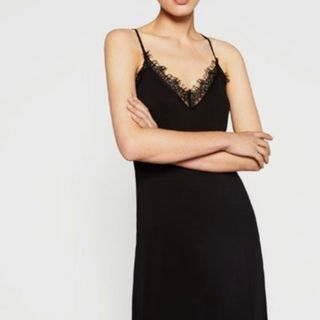 Zara Premium Open Back Lace Slip Dress