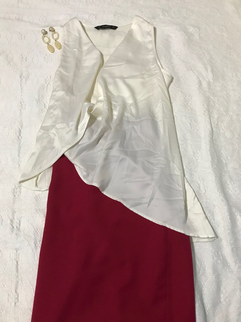 Saro Denim Top - White