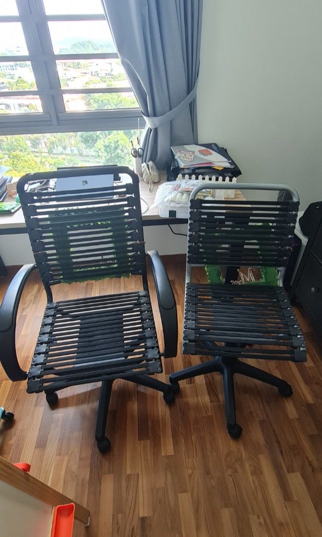 2 Mint Condition Ikea Office Chairs Furniture Home Living Furniture Chairs on Carousell
