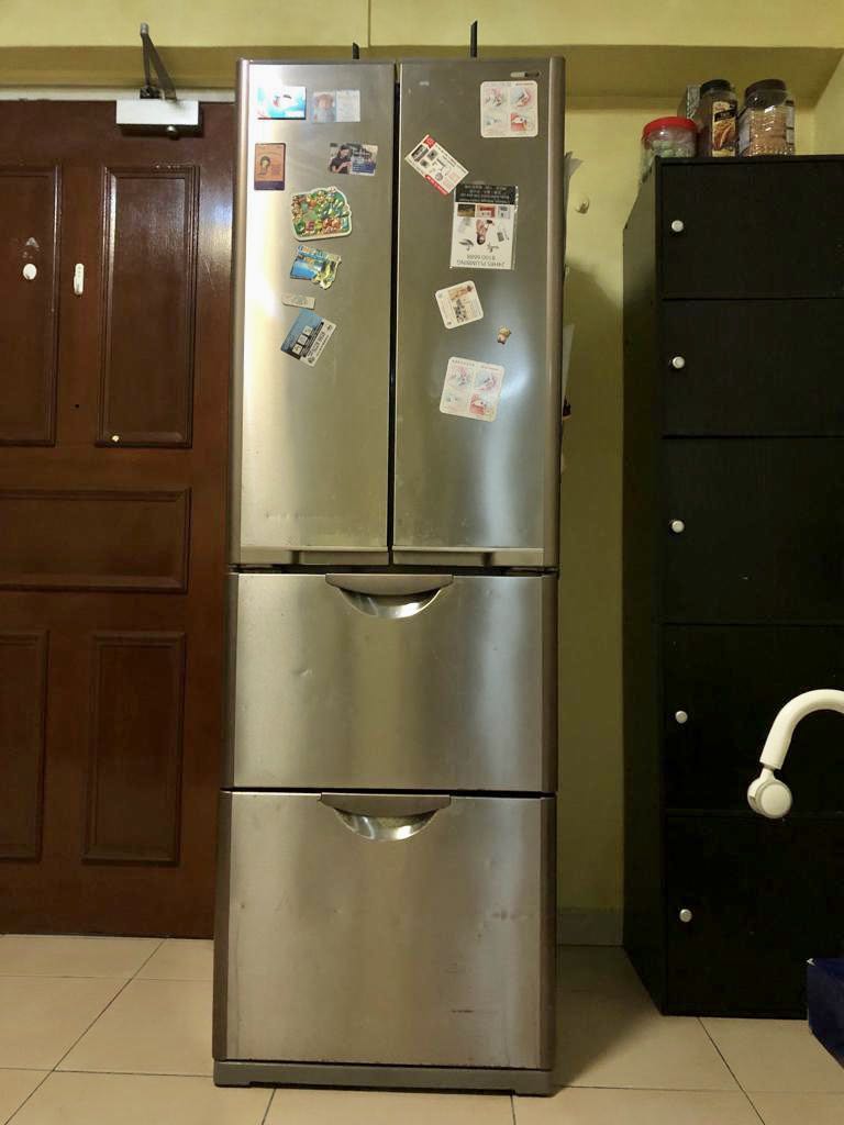 4 door Hitachi Refrigerator with ice maker, TV & Home Appliances