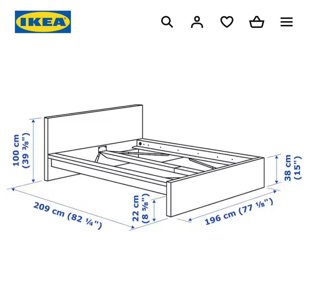 Malm bed on sale drawers instructions