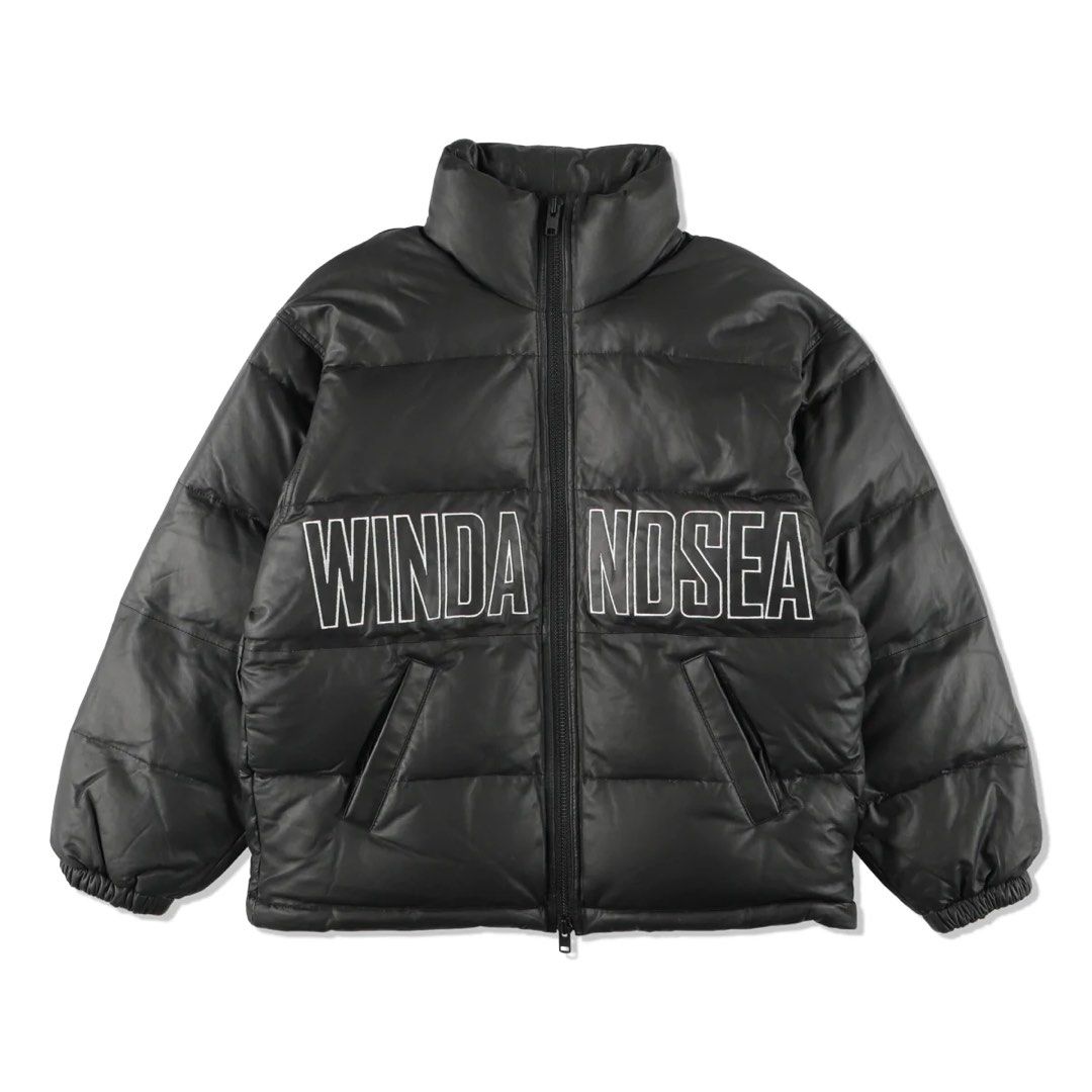 WIND AND SEA - RAM LEATHER DOWN JACKET-
