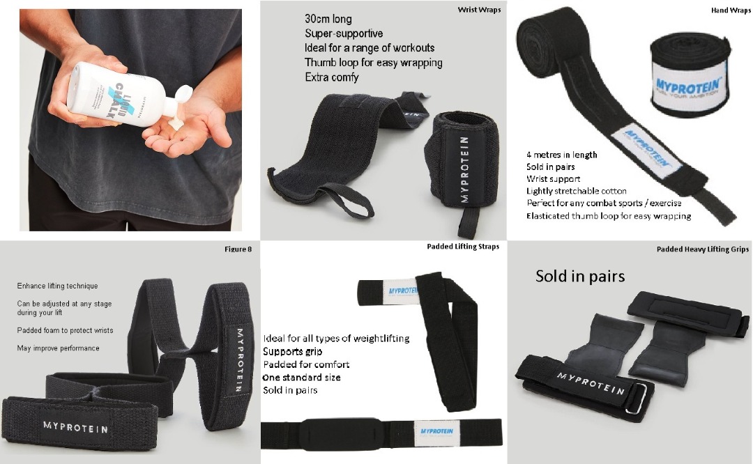 [ Accessories ] Hand Gear Wraps Wrist glove figure 8 Lifting Straps