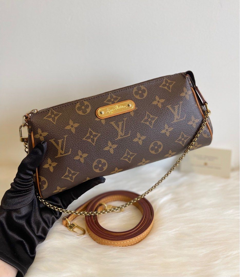 Louis Vuitton LV Accessories Pouch Bag N55213 Eva Brown Damier 2443296   Đức An Phát