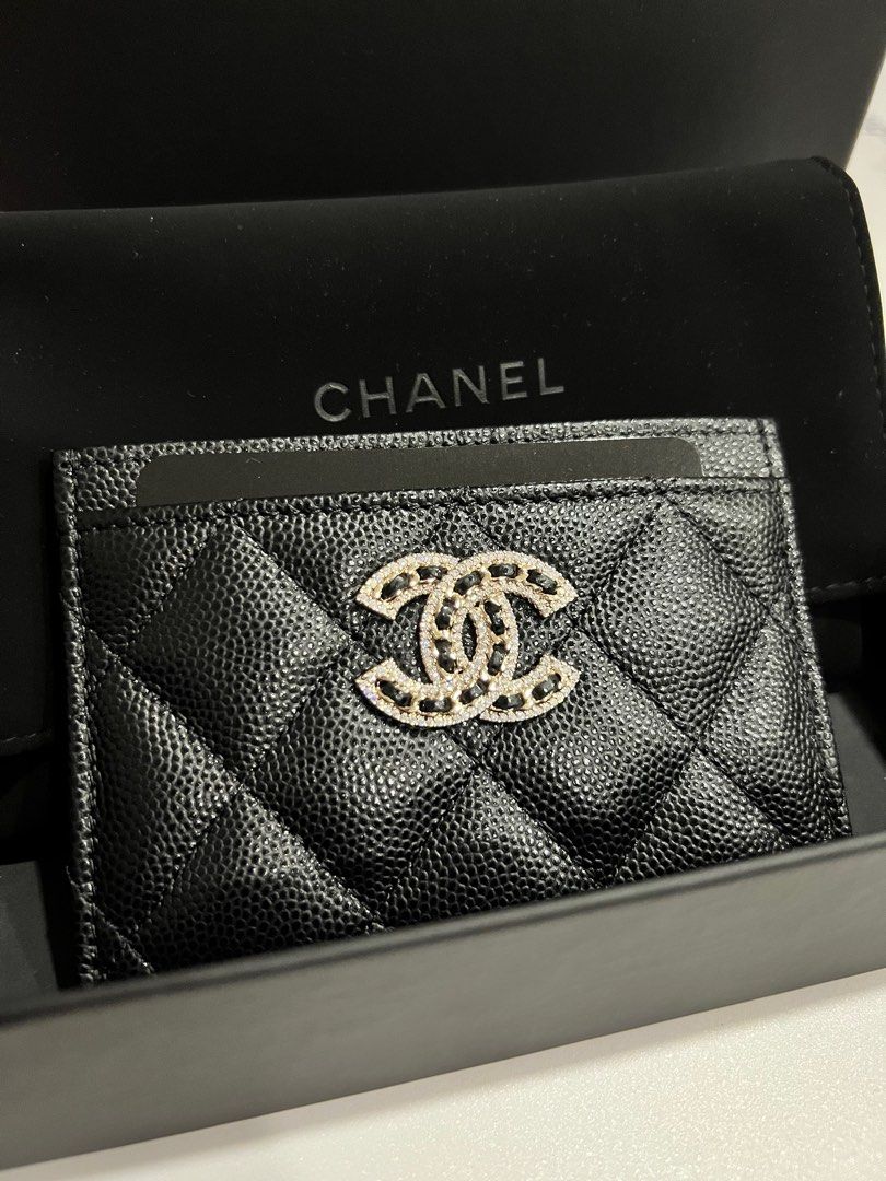 Weekend deal! 💎 Chanel 22S Card Case Holder Crystal, Luxury, Bags