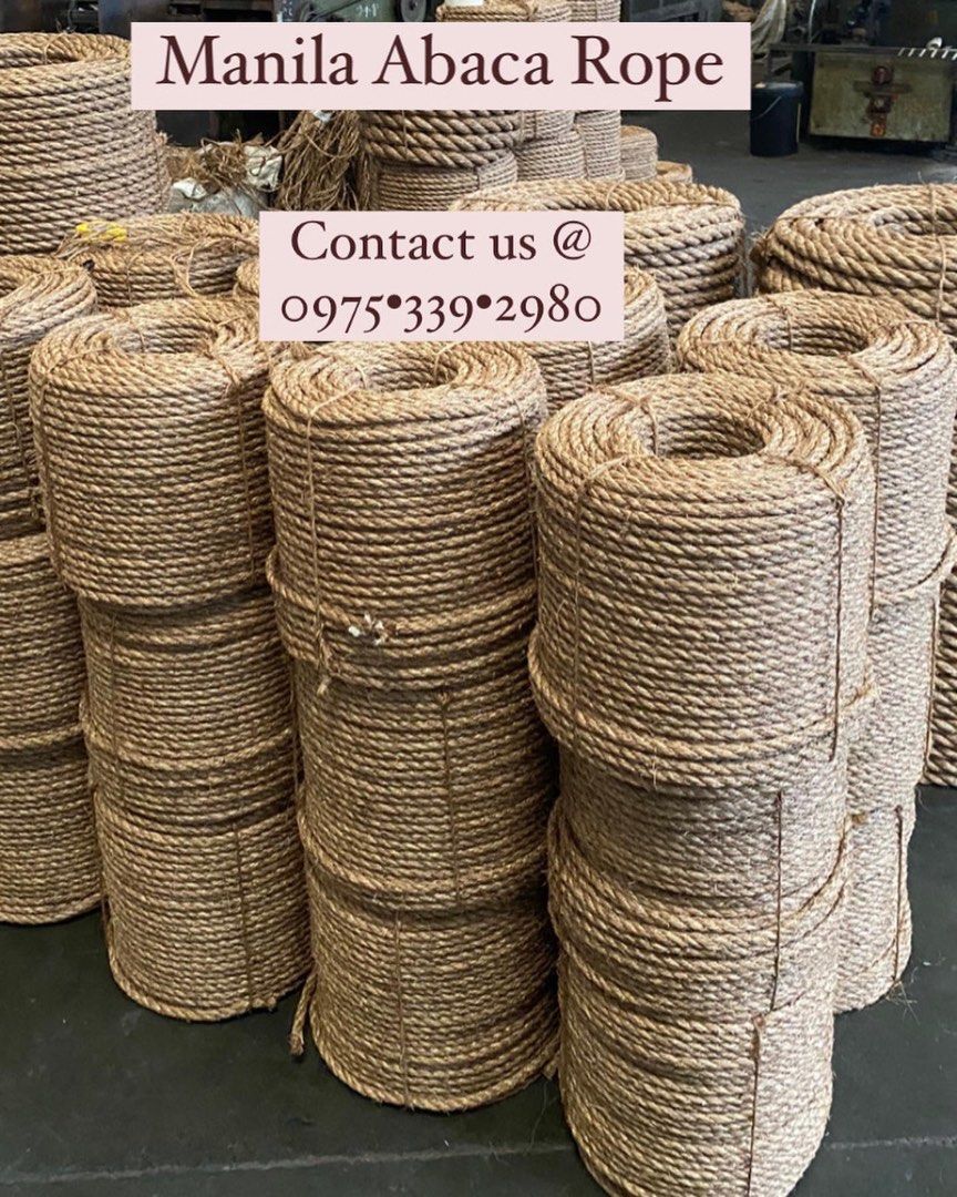 Abaca Rope/Pure Manila Rope, Commercial & Industrial, Construction