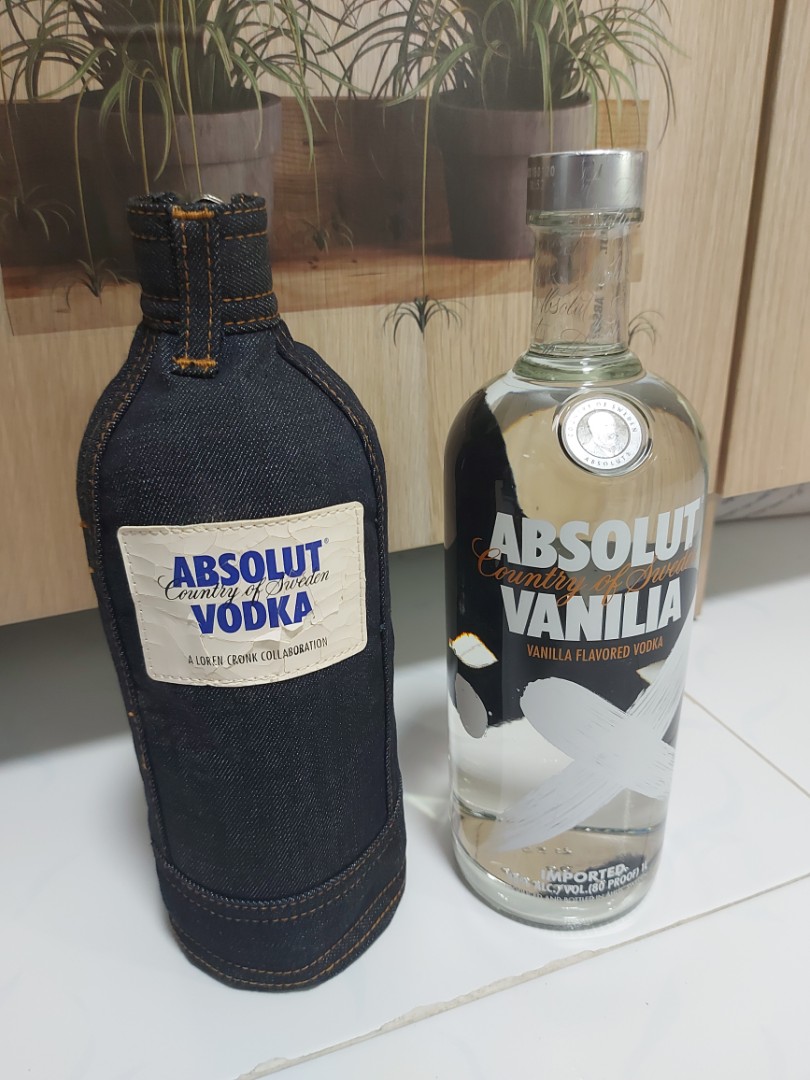 Absolut Vodka Vanilla 1L (sealed), Food & Drinks, Alcoholic Beverages