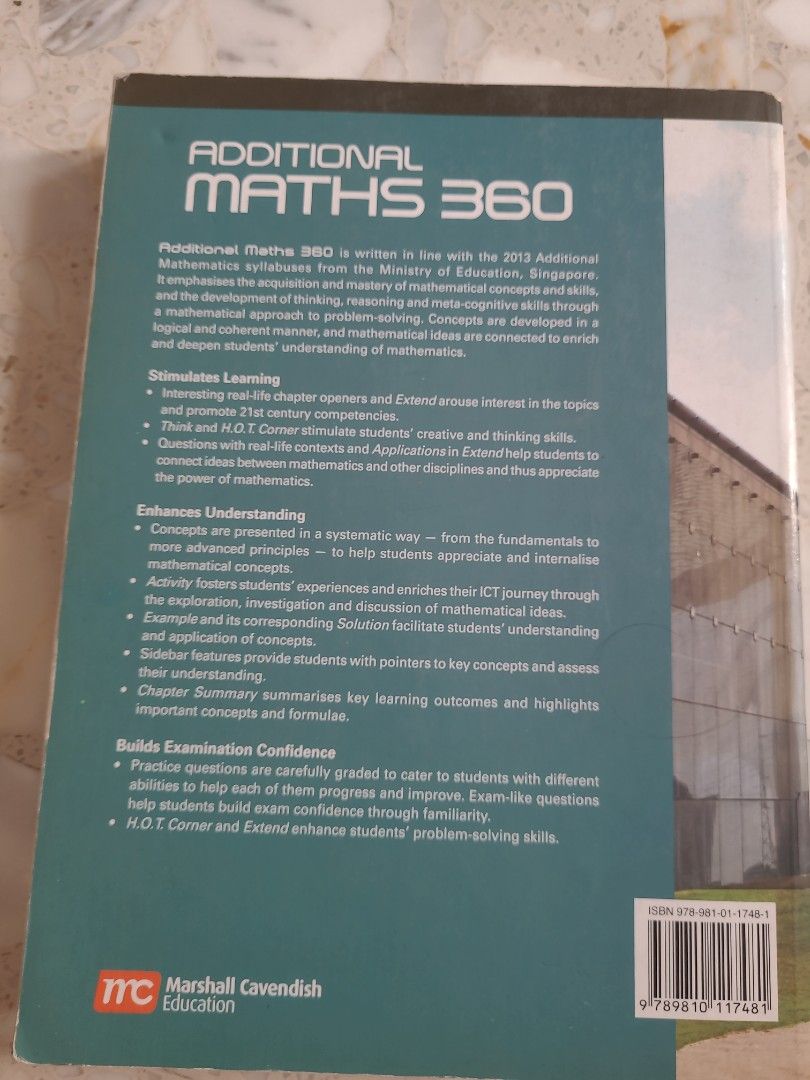Math 360 Additional mathematics 360 O Level Singapore textbook, Hobbies & Toys ...
