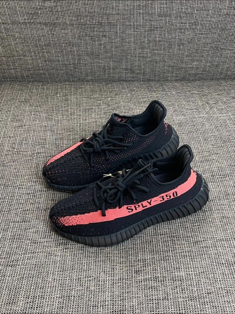 adidas originals Yeezy Boost 350 V2 Core Black Red Carousell