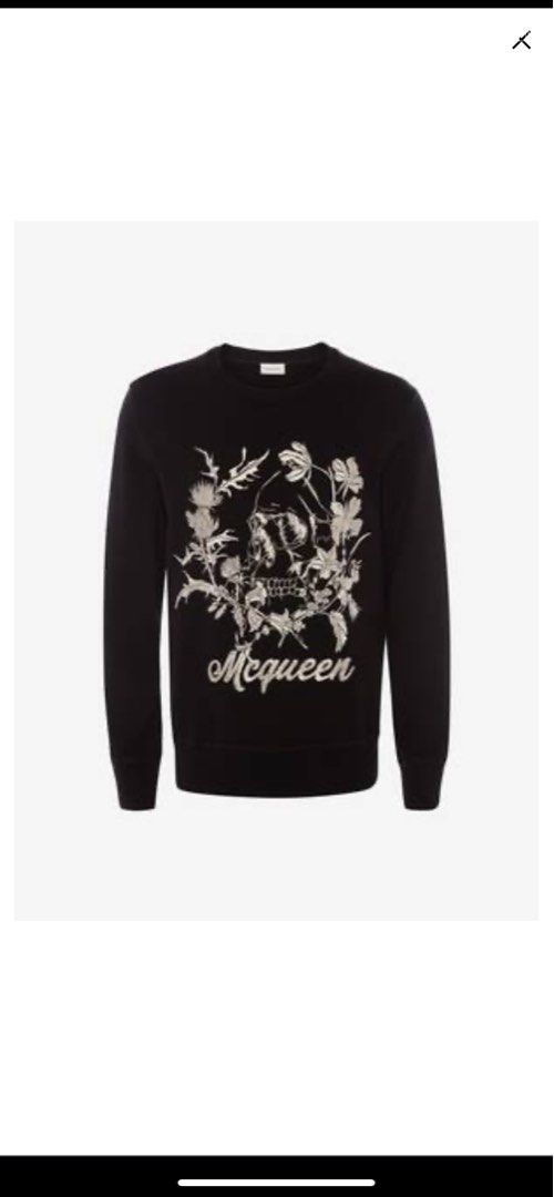 Alexander mcqueen embroidered new arrivals sweatshirt