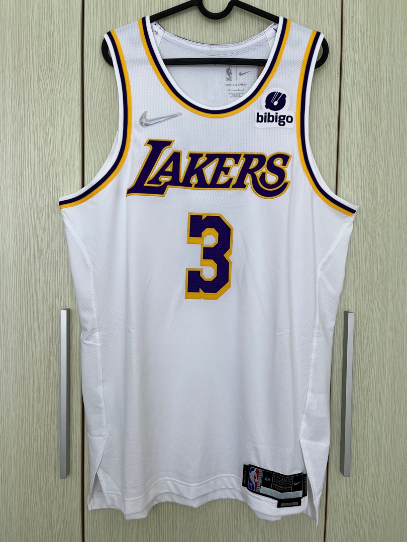 Lakers Anthony Davis 75th Anniversary Authentic Association Jersey