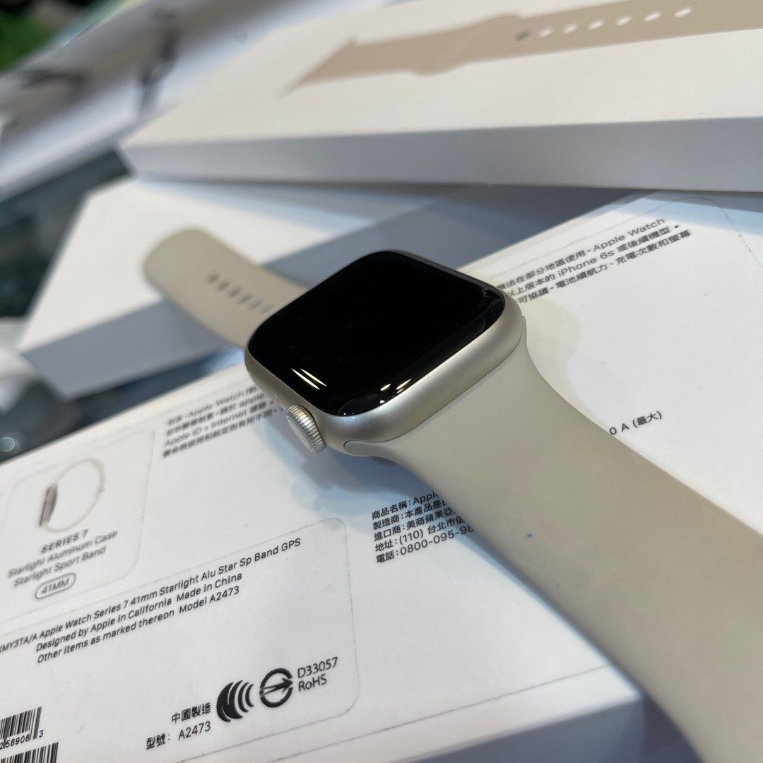 Apple Watch S7 41mm GPS, 手機及配件, 智慧穿戴裝置及智慧手錶在旋轉拍賣