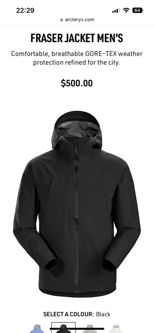 Arc'teryx Fraser Jacket Men's (11月Sogo買入有單）Arcteryx, 男裝