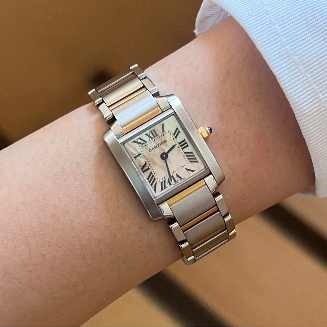 Cartier tank mother hot sale of pearl