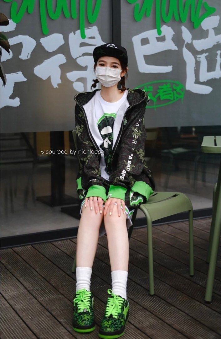SALE❗️BAPE X RAZER NEON CAMO BAPE STA, Men's Fashion, Footwear