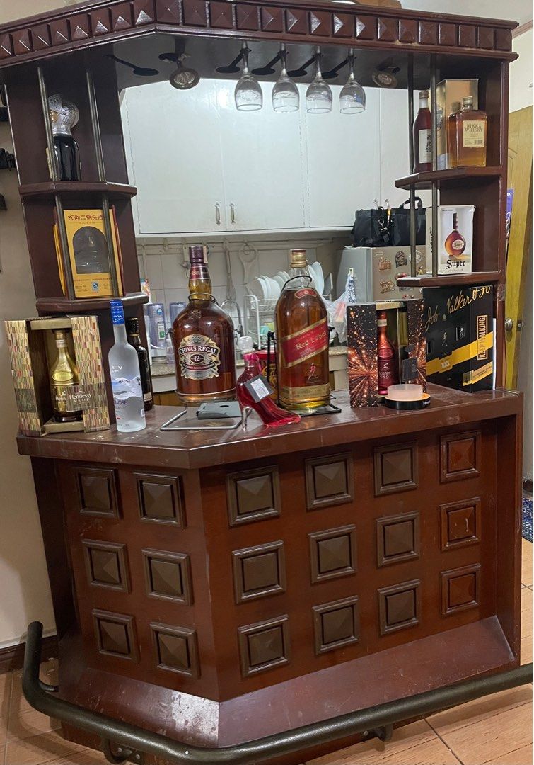 Bar Counter For Home, Furniture & Home Living, Furniture, Shelves