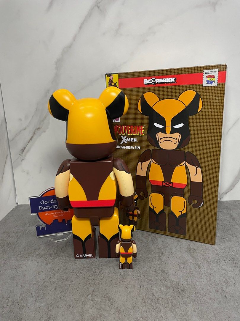 bearbrick WOLVERINE (BROWN Ver.) 100％ & 400％ 1000% BE@RBRICK ...